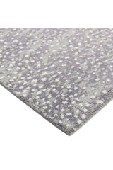 Arash Hand Knotted Contemporary Animal Gray Area Rug Gray