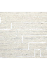 Barry Hand Woven Contemporary Geometric Beige Area Rug Beige