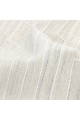 Barry Hand Woven Contemporary Geometric Beige Area Rug Beige