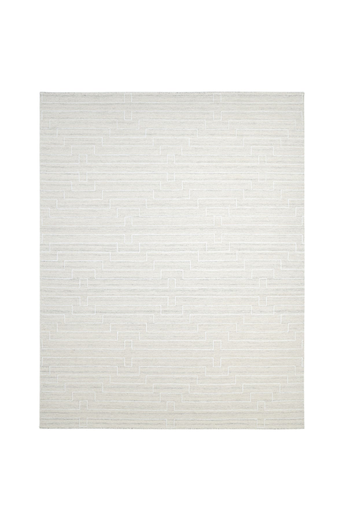 Barry Hand Woven Contemporary Geometric Beige Area Rug Beige