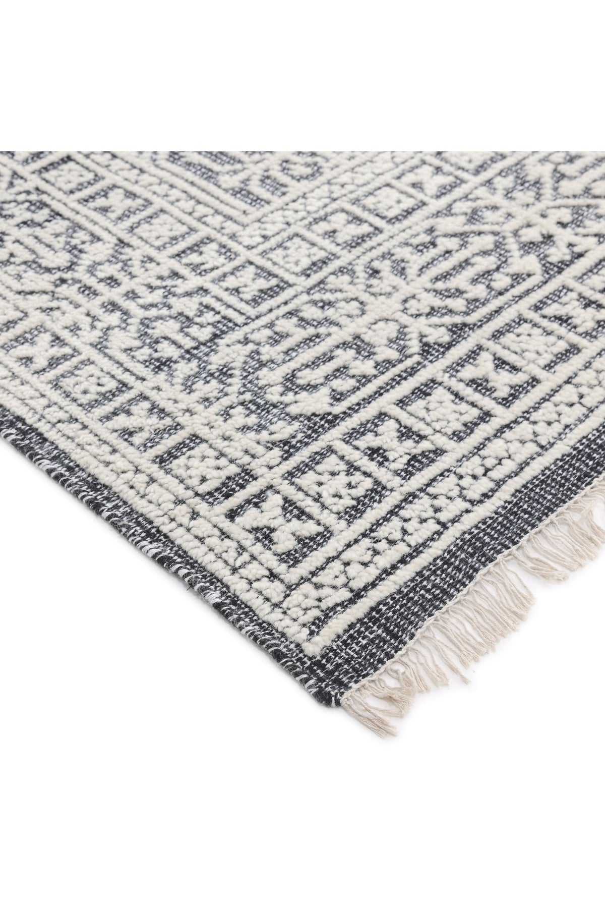 Yvonne Hand Knotted Contemporary Oriental Gray Area Rug Gray