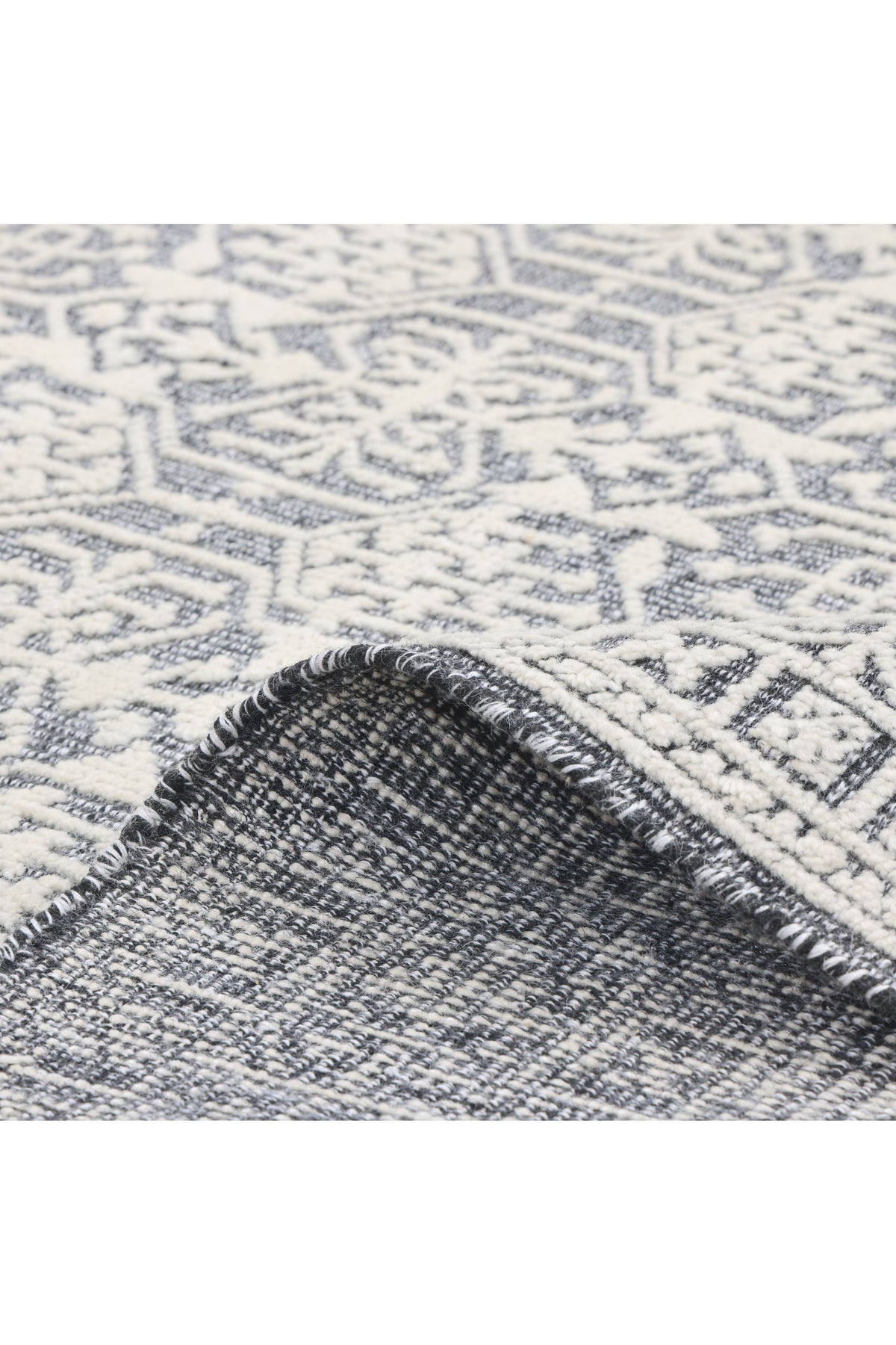 Yvonne Hand Knotted Contemporary Oriental Gray Area Rug Gray