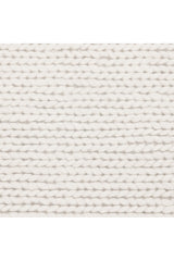 Elizabeth Hand Woven Contemporary Solid Ivory Area Rug Ivory