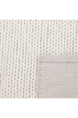 Elizabeth Hand Woven Contemporary Solid Ivory Area Rug Ivory