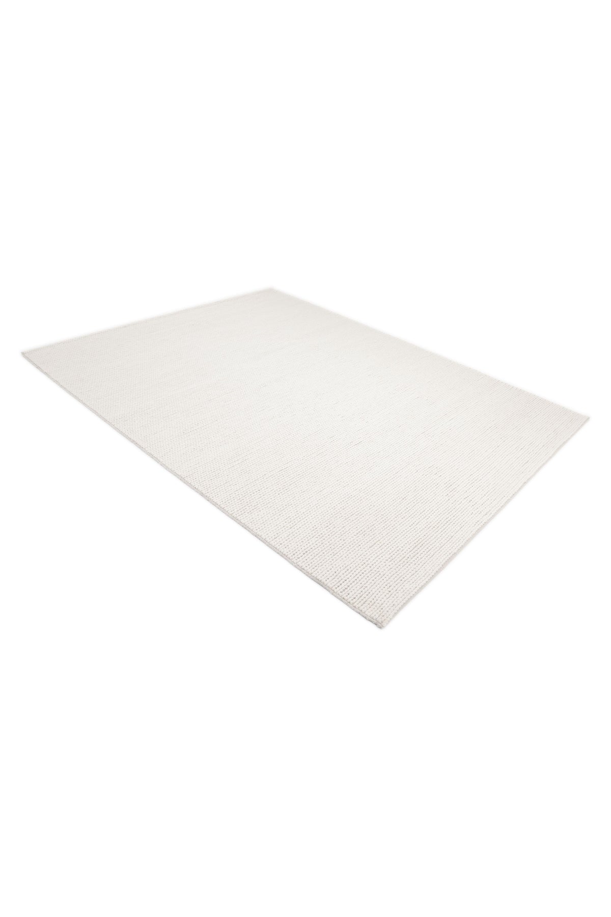 Elizabeth Hand Woven Contemporary Solid Ivory Area Rug Ivory
