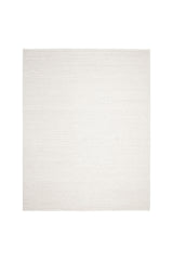Elizabeth Hand Woven Contemporary Solid Ivory Area Rug Ivory