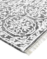 Charles Hand-Loomed Contemporary Floral Gray Area Rug Gray