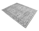 Charles Hand-Loomed Contemporary Floral Gray Area Rug Gray