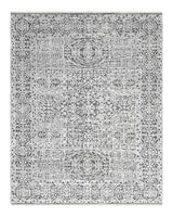 Charles Hand-Loomed Contemporary Floral Gray Area Rug Gray