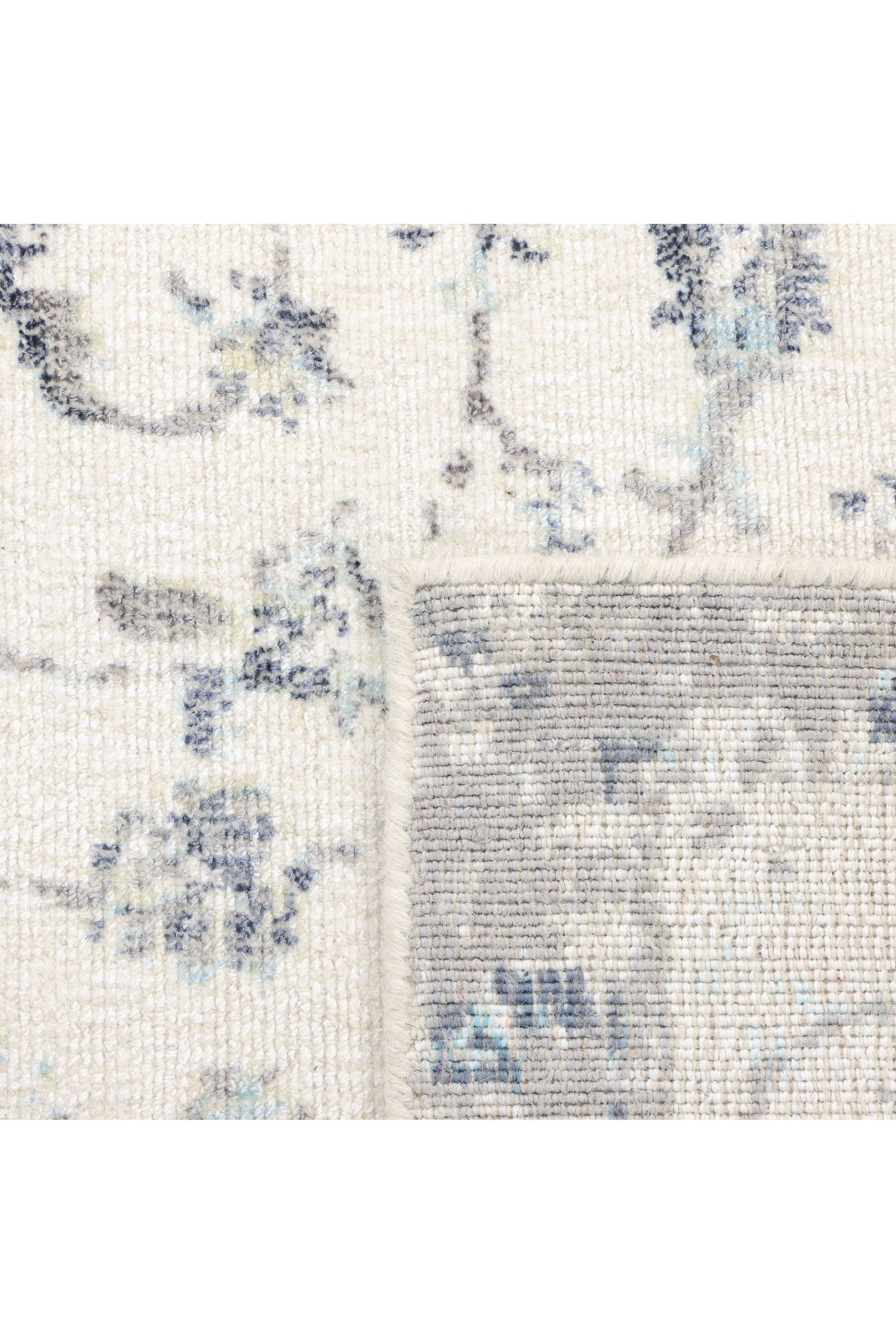 Leena Hand-Loomed Contemporary Floral Ivory Area Rug Ivory