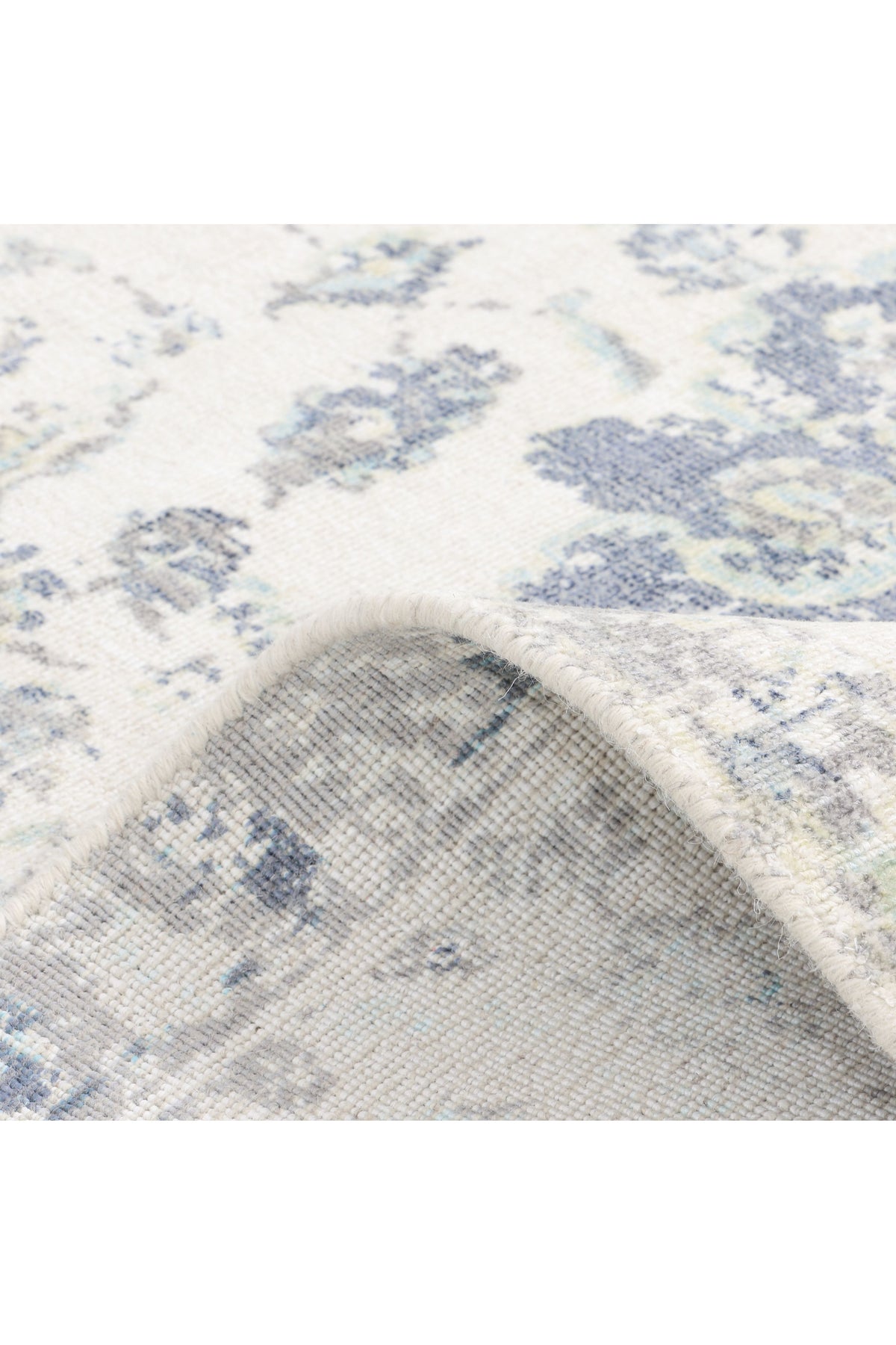 Leena Hand-Loomed Contemporary Floral Ivory Area Rug Ivory