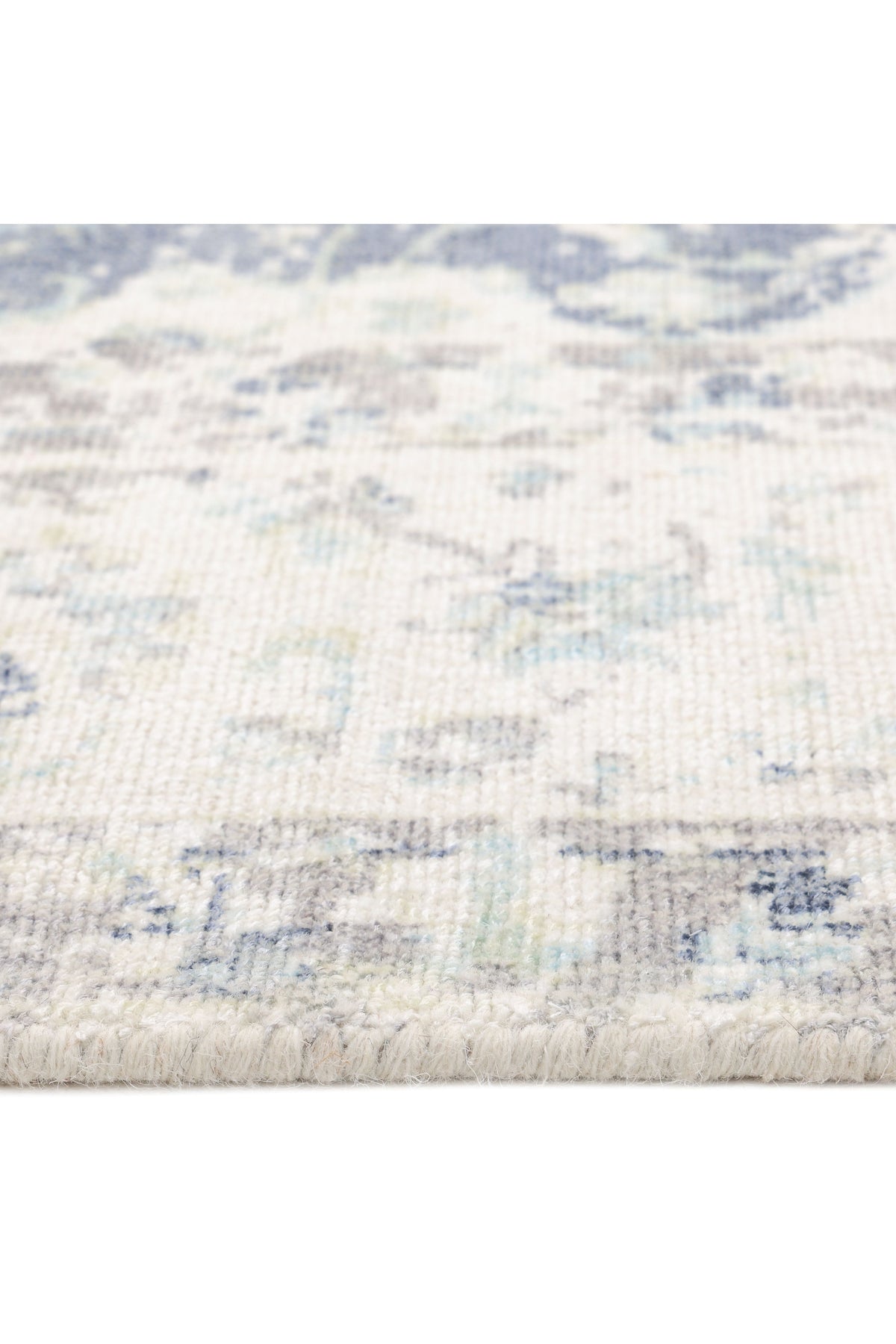 Leena Hand-Loomed Contemporary Floral Ivory Area Rug Ivory