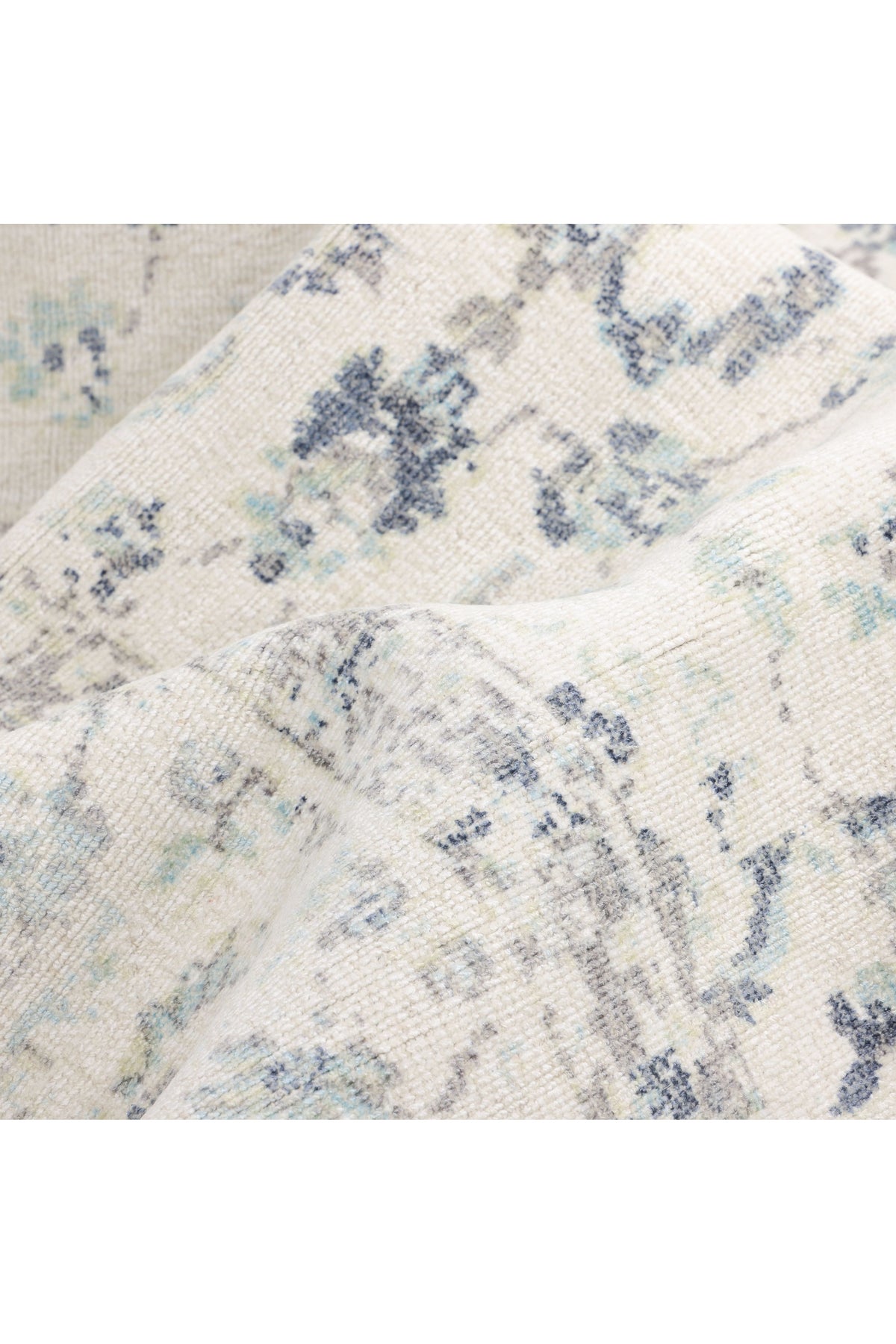 Leena Hand-Loomed Contemporary Floral Ivory Area Rug Ivory