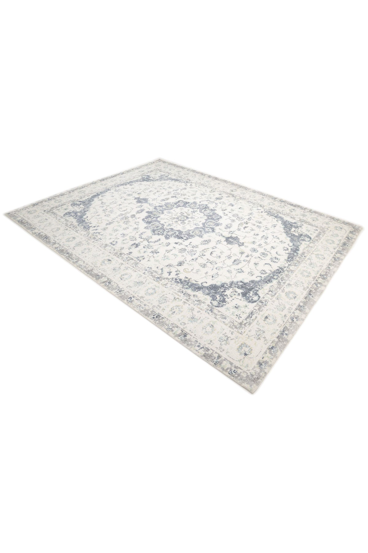 Leena Hand-Loomed Contemporary Floral Ivory Area Rug Ivory