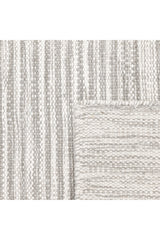 George Hand Woven Contemporary Striped Light Gray Area Rug Light Gray