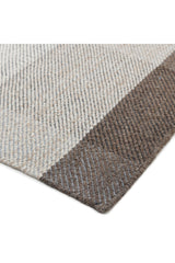 Carrie Hand Woven Contemporary Checkered Brown Area Rug Brown