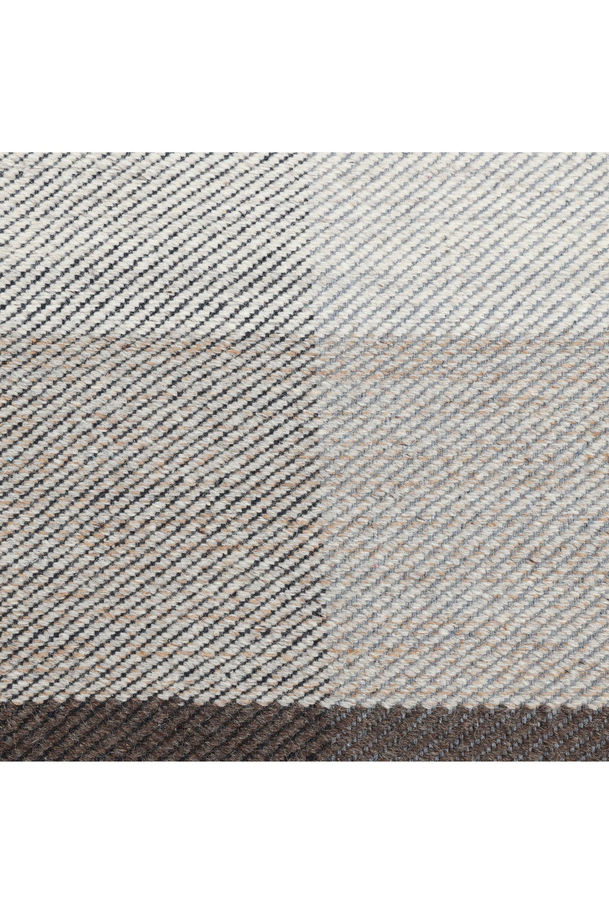 Carrie Hand Woven Contemporary Checkered Brown Area Rug Brown