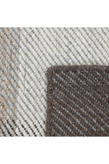 Carrie Hand Woven Contemporary Checkered Brown Area Rug Brown