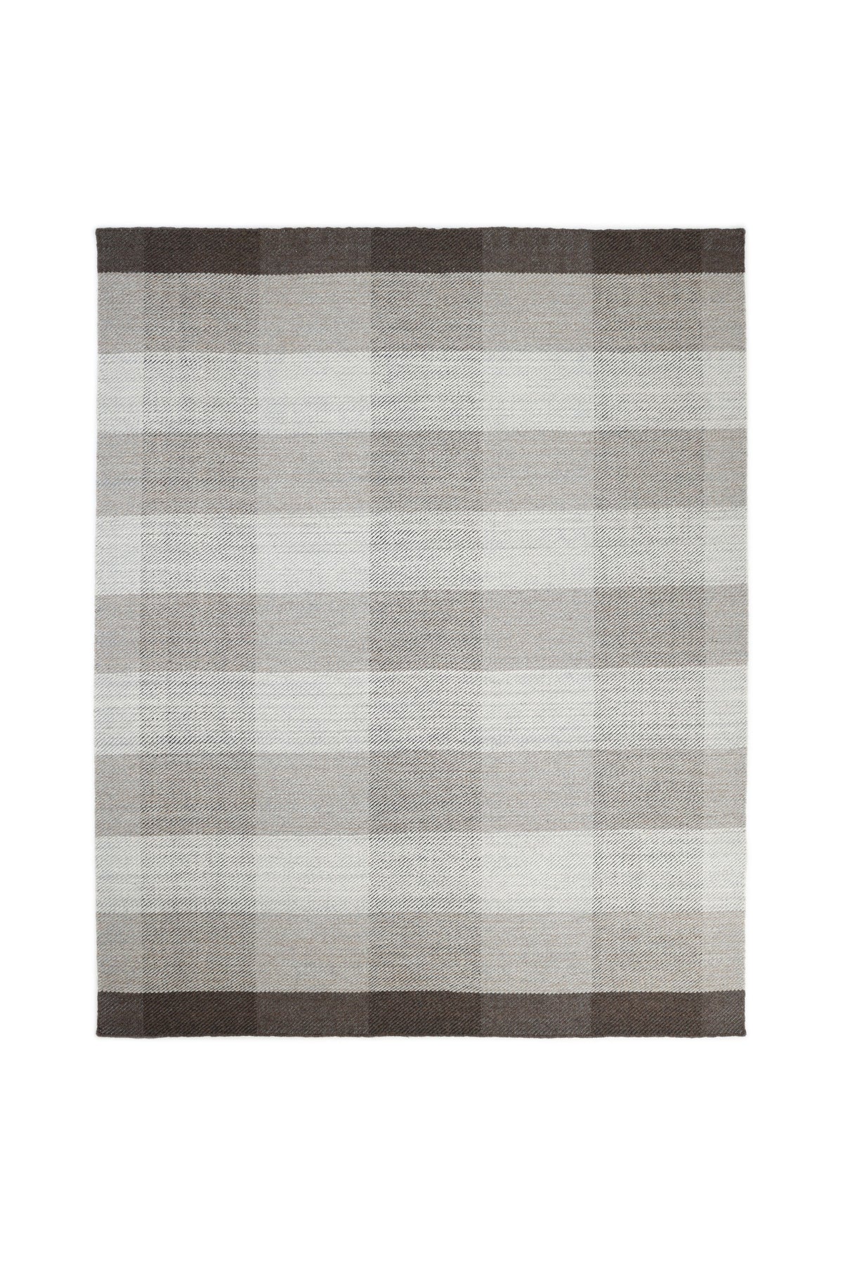 Carrie Hand Woven Contemporary Checkered Brown Area Rug Brown