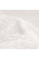 Rishab Hand Knotted Contemporary Solid Ivory Area Rug Ivory