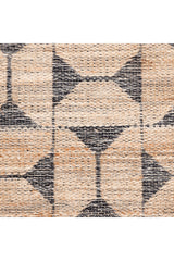 Elle Hand Woven Contemporary Geometric Brown Area Rug Brown
