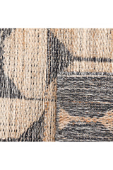Elle Hand Woven Contemporary Geometric Brown Area Rug Brown