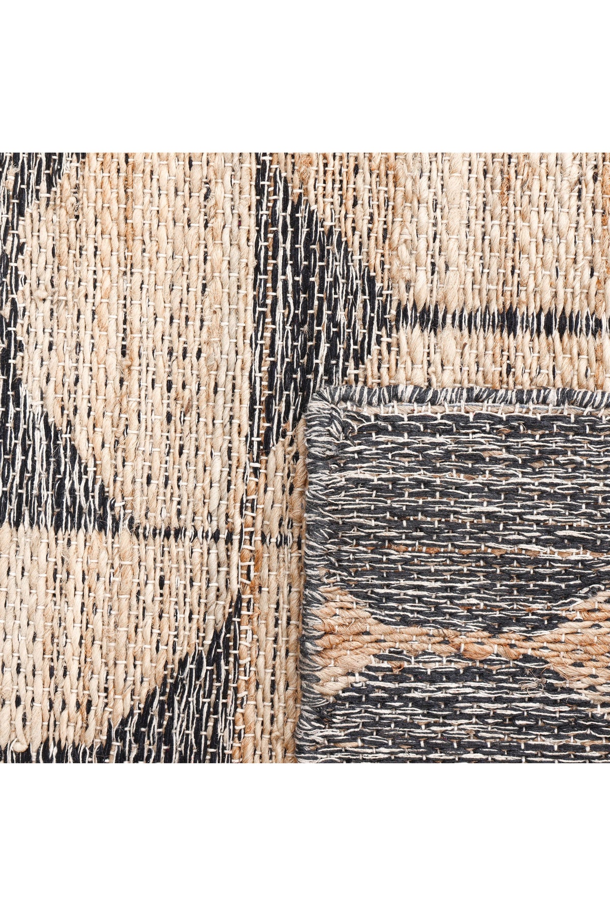 Elle Hand Woven Contemporary Geometric Brown Area Rug Brown