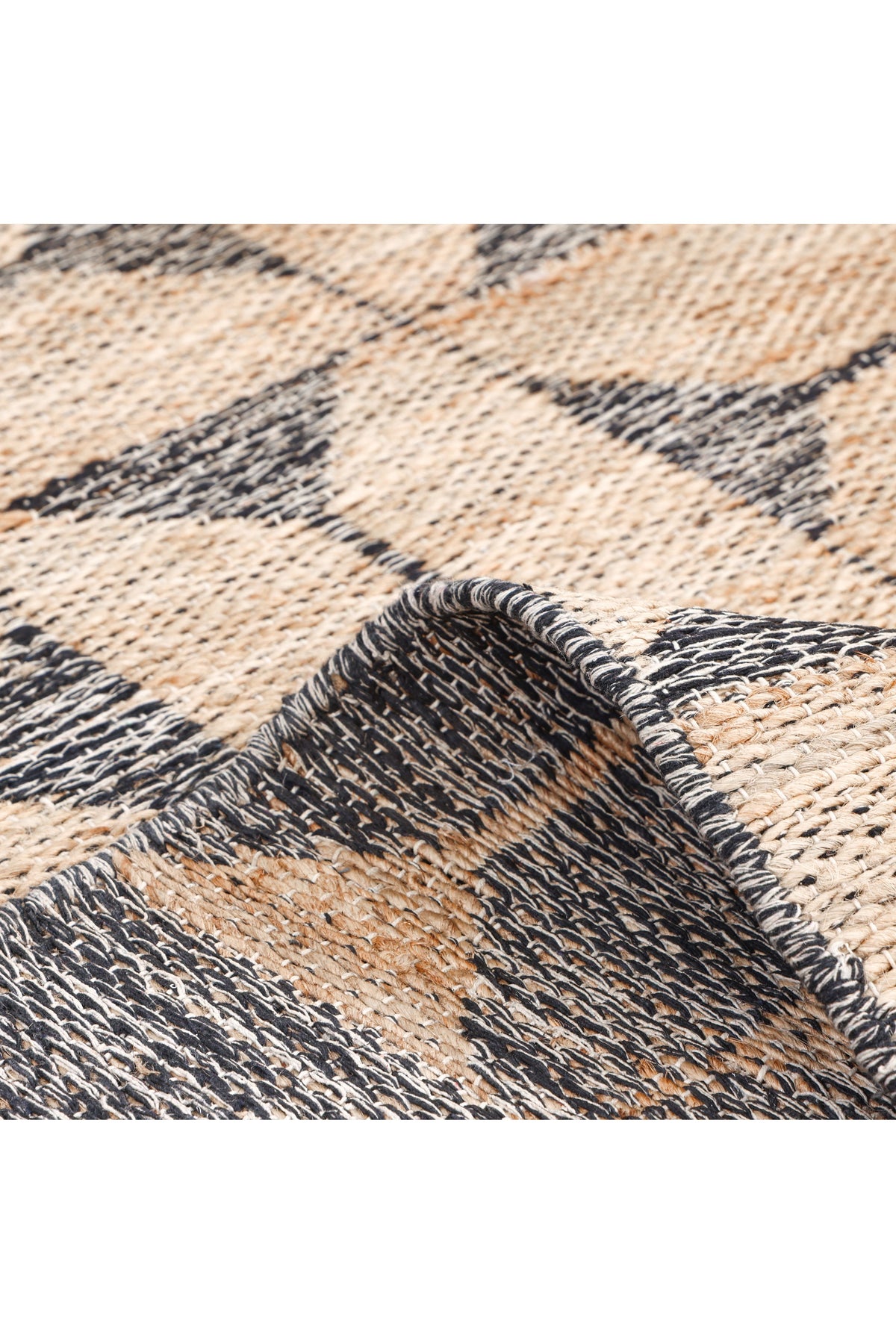 Elle Hand Woven Contemporary Geometric Brown Area Rug Brown