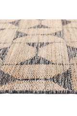 Elle Hand Woven Contemporary Geometric Brown Area Rug Brown