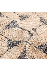 Elle Hand Woven Contemporary Geometric Brown Area Rug Brown