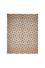 Elle Hand Woven Contemporary Geometric Brown Area Rug Brown