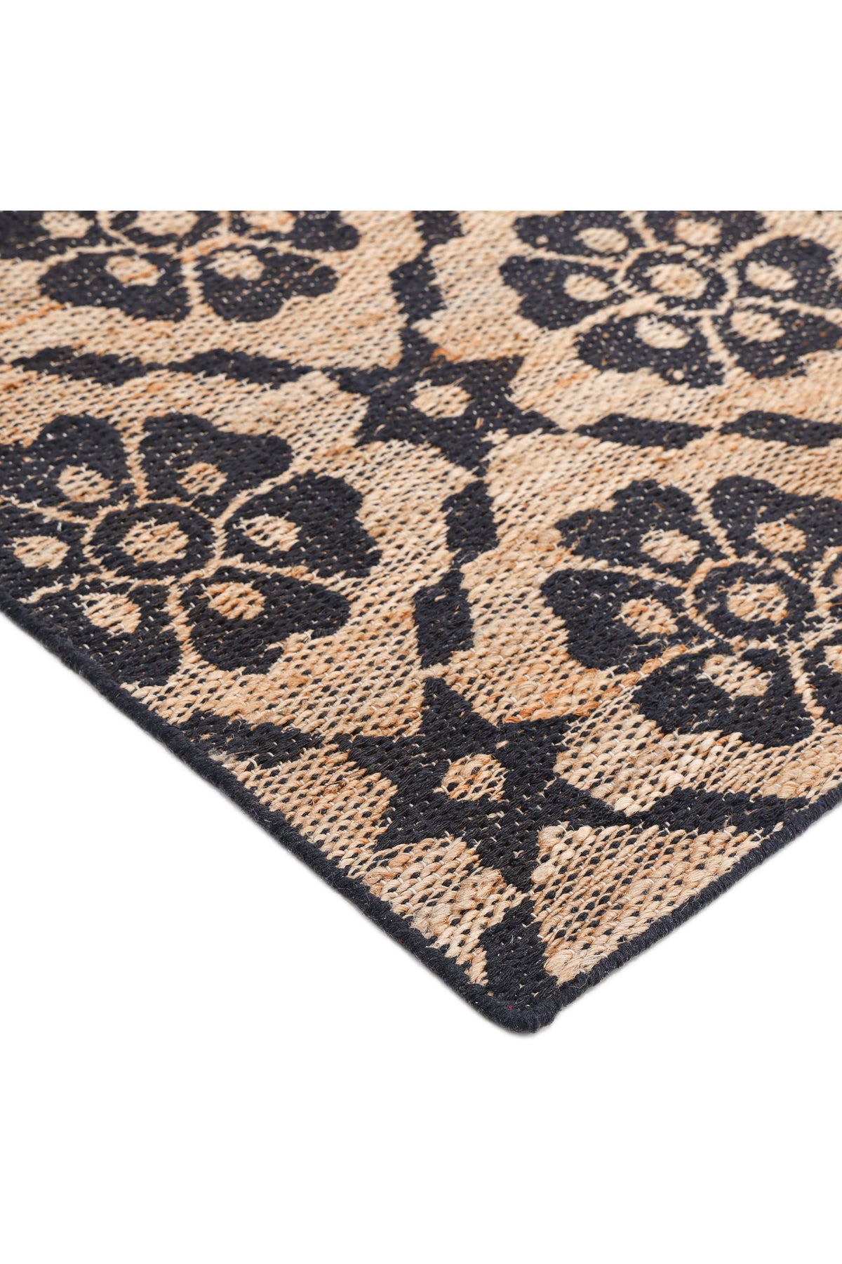 Edith Hand Woven Contemporary Floral Brown Area Rug Brown
