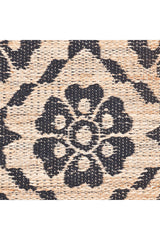 Edith Hand Woven Contemporary Floral Brown Area Rug Brown