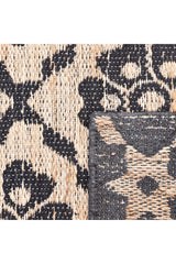 Edith Hand Woven Contemporary Floral Brown Area Rug Brown
