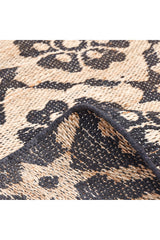 Edith Hand Woven Contemporary Floral Brown Area Rug Brown