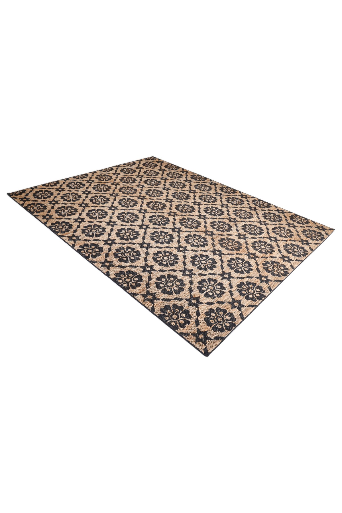 Edith Hand Woven Contemporary Floral Brown Area Rug Brown