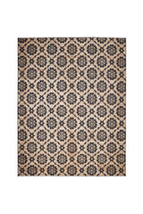Edith Hand Woven Contemporary Floral Brown Area Rug Brown