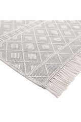 Bristol Wool Hand Woven Contemporary Area Rug Light Gray