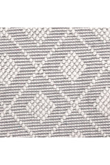 Bristol Wool Hand Woven Contemporary Area Rug Light Gray