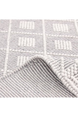 Bristol Wool Hand Woven Contemporary Area Rug Light Gray
