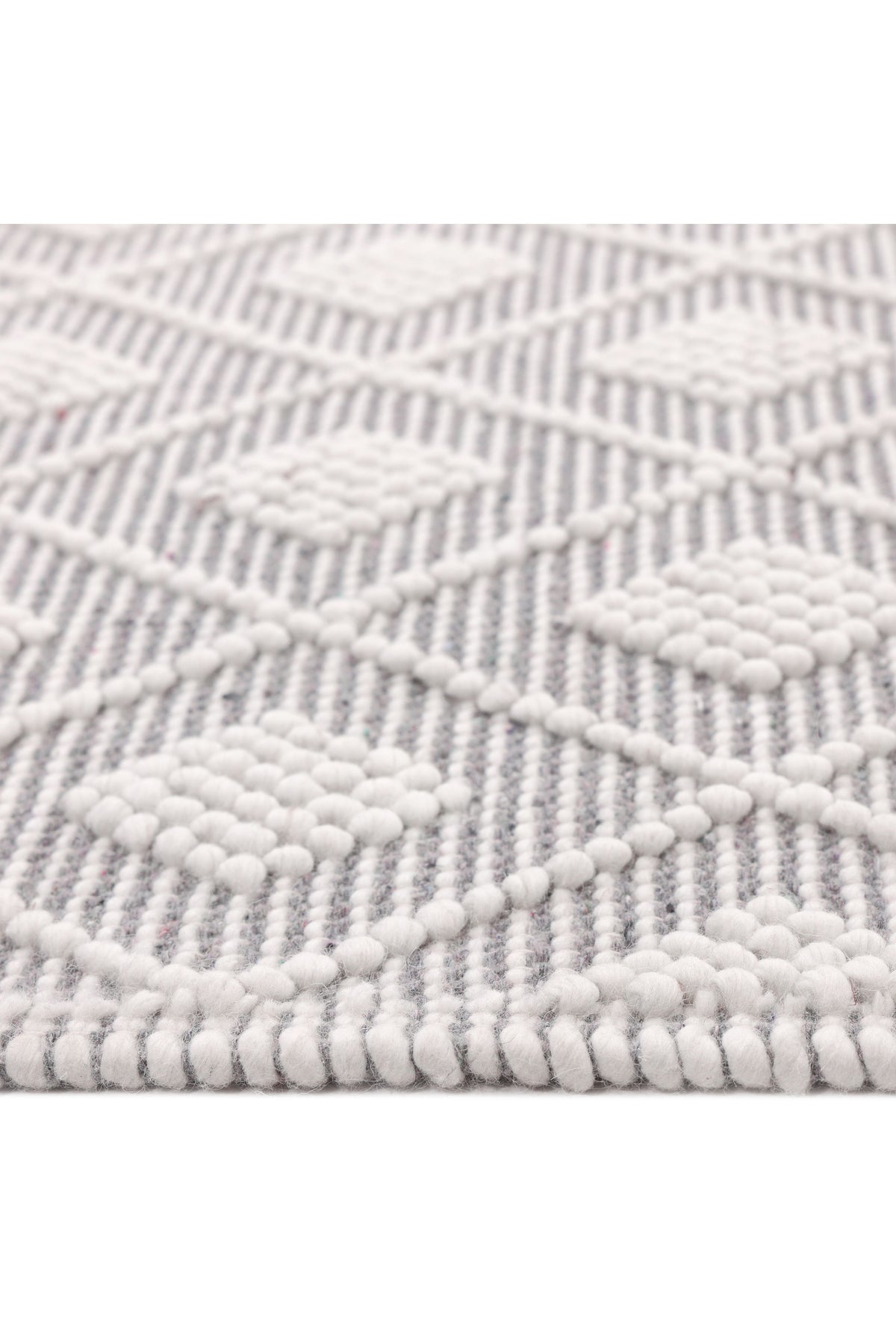 Bristol Wool Hand Woven Contemporary Area Rug Light Gray