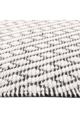London Wool Hand Woven Contemporary Area Rug Ivory