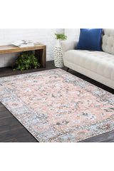 Ithica Hand-Loomed Contemporary Floral Red Area Rug Red