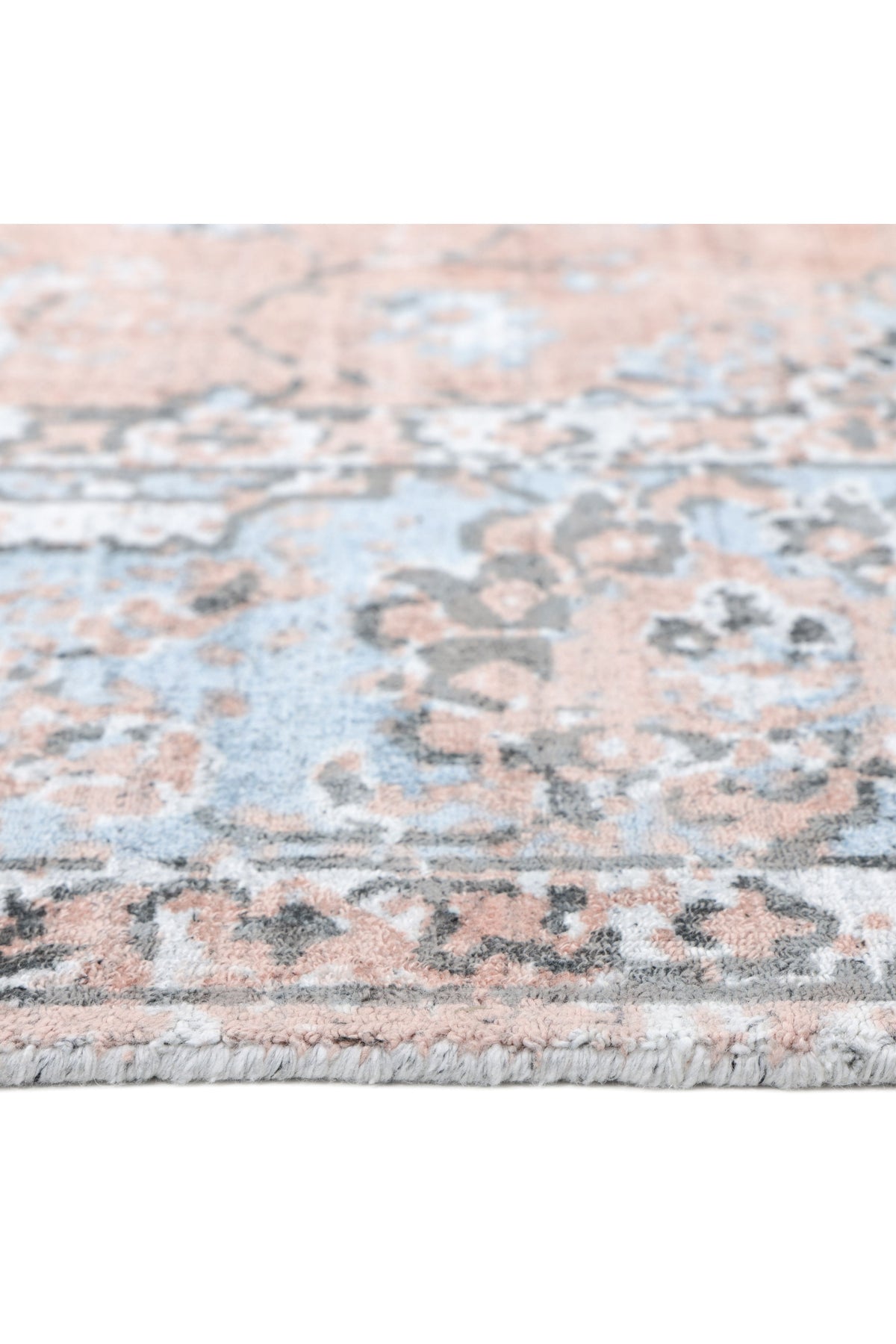 Ithica Hand-Loomed Contemporary Floral Red Area Rug Red