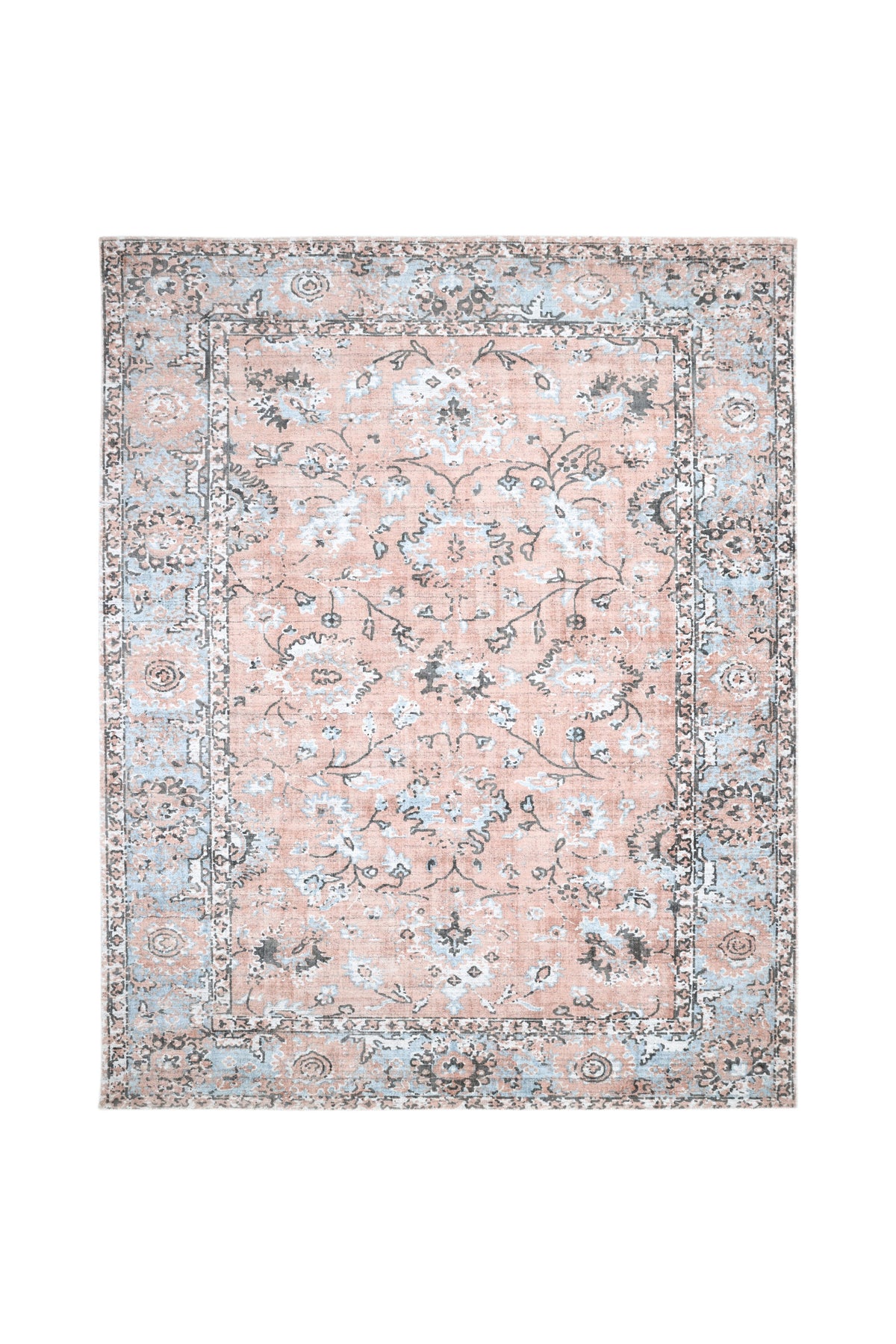 Ithica Hand-Loomed Contemporary Floral Red Area Rug Red