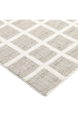 Rye Hand-Loomed Contemporary Geometric Brown Area Rug Brown
