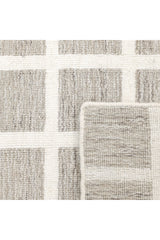 Rye Hand-Loomed Contemporary Geometric Brown Area Rug Brown