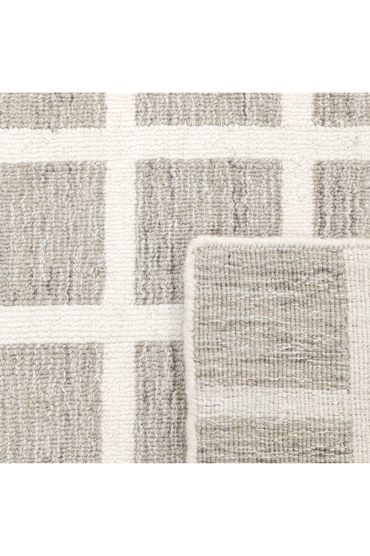 Rye Hand-Loomed Contemporary Geometric Brown Area Rug Brown