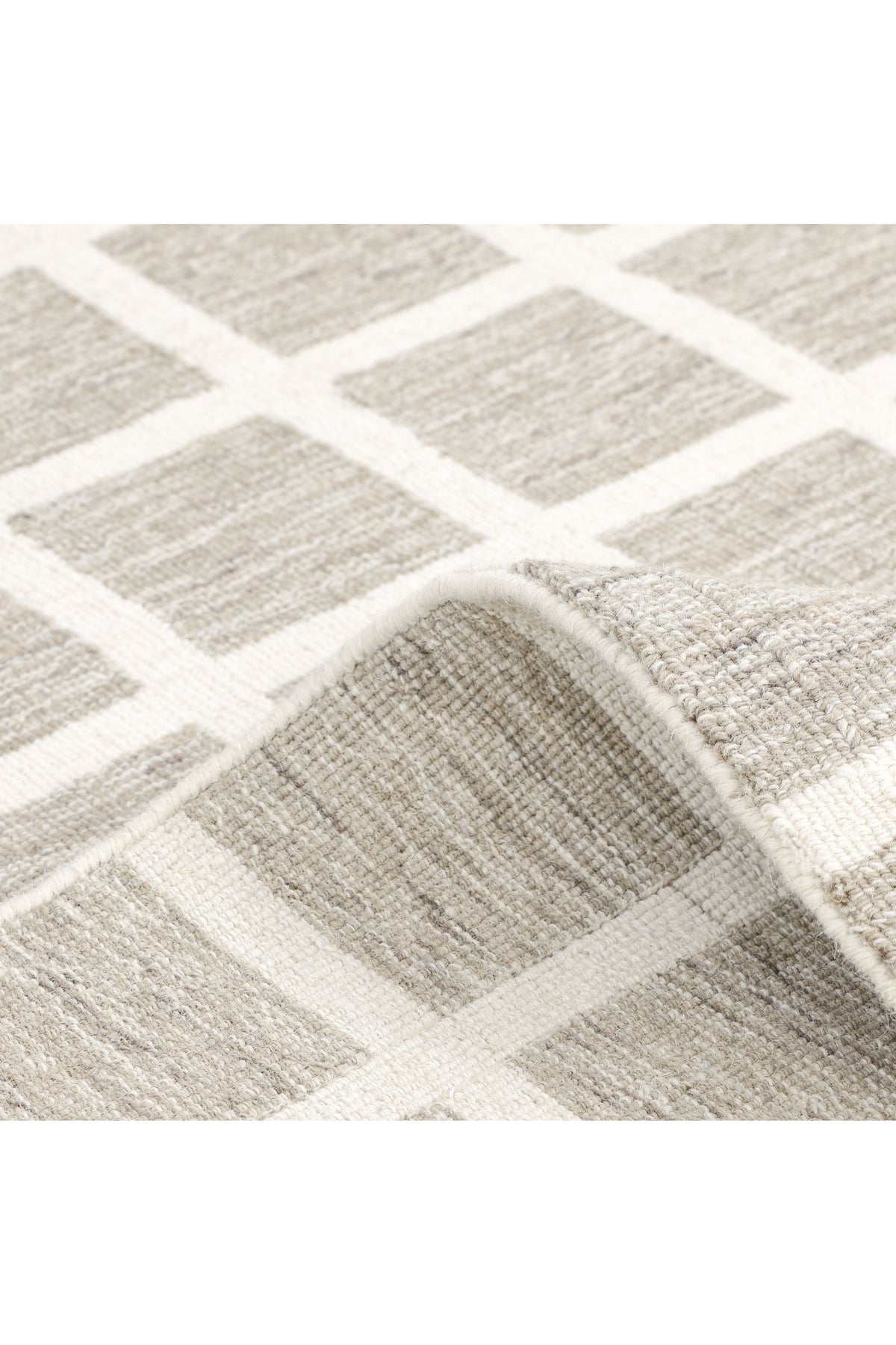 Rye Hand-Loomed Contemporary Geometric Brown Area Rug Brown