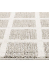 Rye Hand-Loomed Contemporary Geometric Brown Area Rug Brown